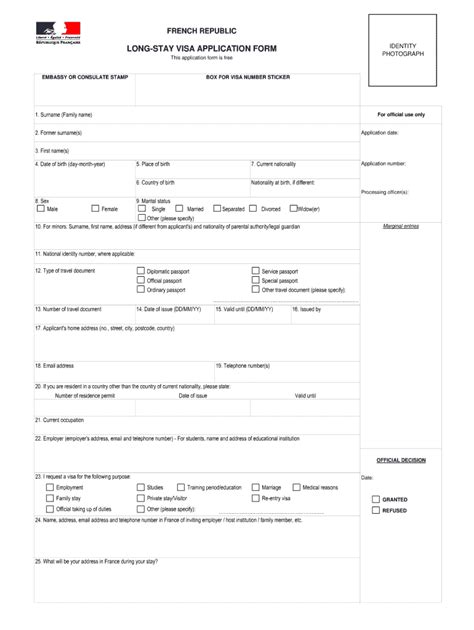 France Visa Application Form Pdf Fill Out Sign Online DocHub