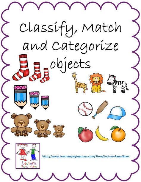 Classify And Categorize Worksheets Kindergarten