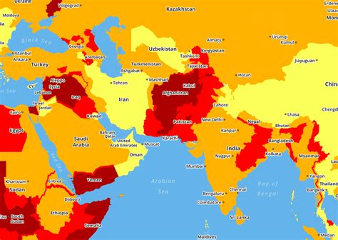 This Map Reveals The World S Most And Least Dangerous Countries