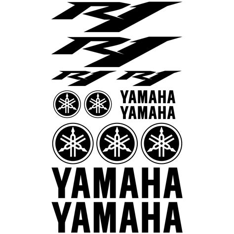 Wallstickers Folies Yamaha R1 Decal Stickers Kit
