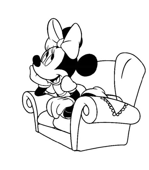 Give them a tub of colors and paper and you can see the magic happening in front of your eyes! Minnie Mouse Sitting In A Couch Coloring Page - Download ...