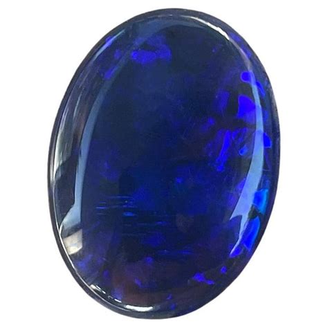 Blue Opal Cabochon 1031 Ct Deep Neon Blue Natural Australian Stone