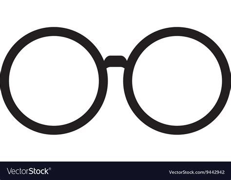 Classic Round Glasses Royalty Free Vector Image