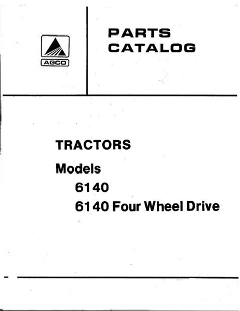 Allis Chalmers 6140 Tractors Parts Manual Farm Manuals Fast