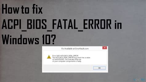 how to fix acpi bios fatal error bsod in windows 10