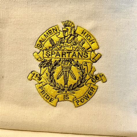 Salmen High School Uniform Logo Slidell La Machine Embroidery Etsy