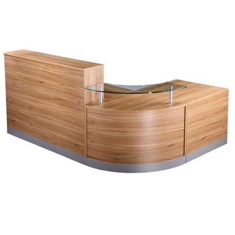 Curved Modular Reception Desk In A Choice Of Finish Glass Desk For