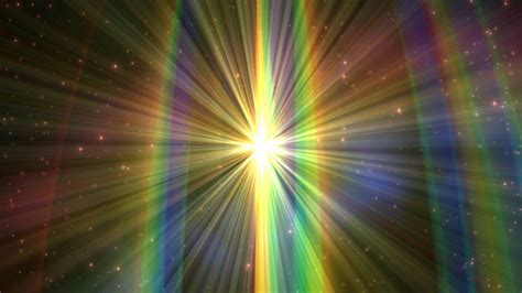 4k 60fps Rainbow Strips Center Bright Flare 2160p Animation Background