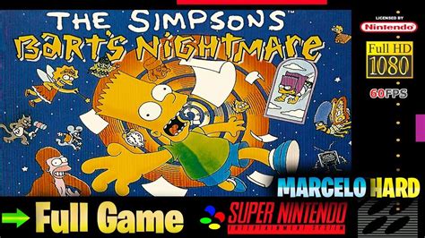 The Simpsons Barts Nightmare Super Nintendo Full Game Walkthrough
