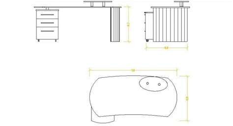 Store Table All Sided Elevation Block Cad Drawing Details Dwg File