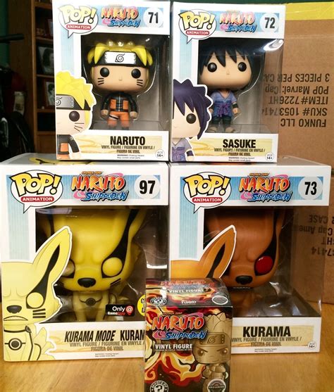 Funko Pop Naruto Complete Set Of 4 And Mystery Mini Kurama Gamestop