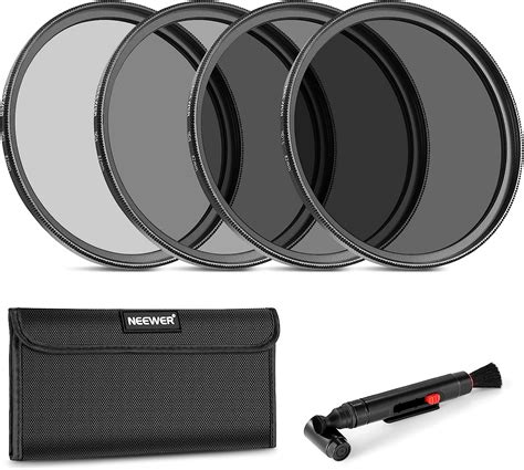 Neewer 82mm Nd Lens Filter Kit Nd2 Nd4 Nd8 Nd16 Lens