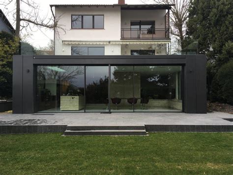 Der glasanbau bietet einen lichten wohnraum, in dem die natur ganz nahe ist. Anbau Glashaus in Bergen-Enkheim - METALL UND GLAS