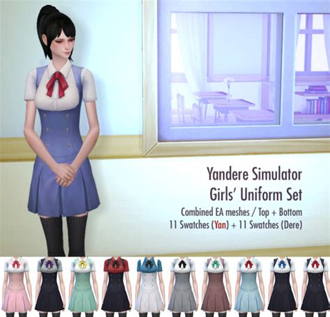 Sims 4 Fangirl Cc Finds — Akademi Girls Uniform Dev Ver