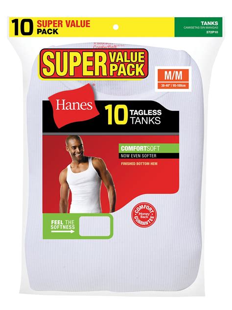 Hanes Mens Super Value Pack White Tank Undershirts India Ubuy