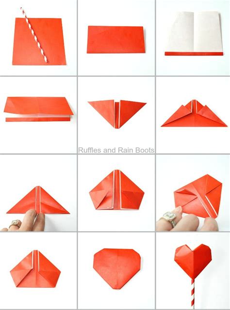 Make This Adorable Origami Heart Bouquet And Garland