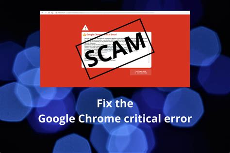 Fix Google Chrome Critical Error Red Screen Guide