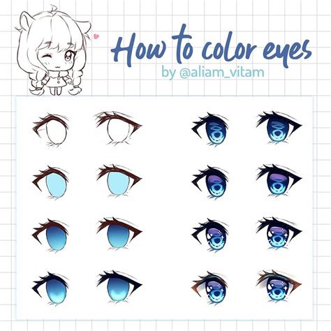 How To Color Anime Eyes Step By Step Instaimage