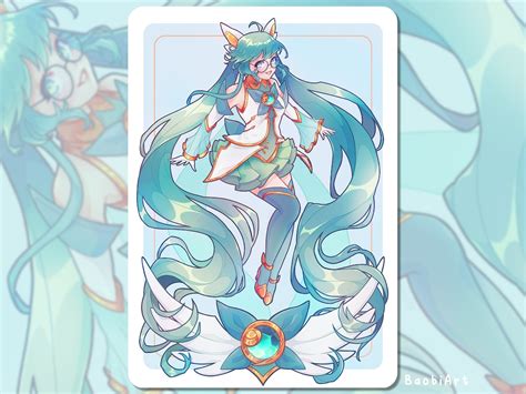 League Of Legends Star Guardian Sona Art Poster Print A5 A4 Etsy