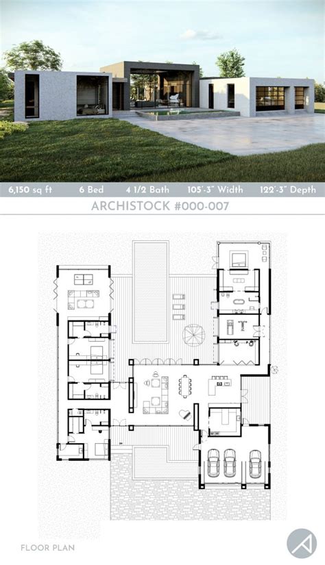 Modern Minimalist House Plan 000 007 Ank Studio Ank Studio 424