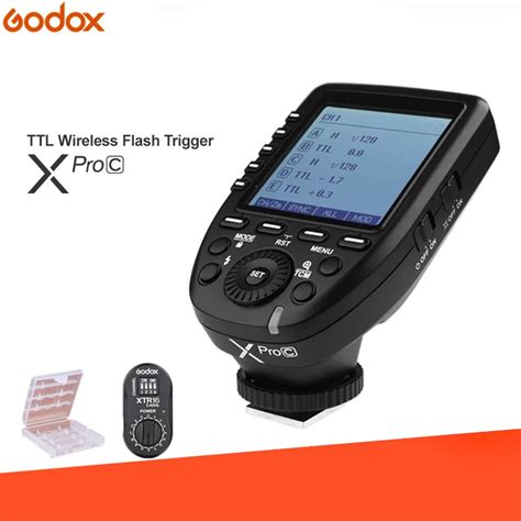 godox xpro c e ttl 2 4g wireless hss flash trigger xtr 16 receiver for canon godox x1r c xt 16