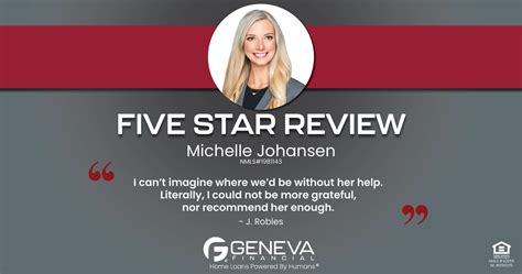 Star Review For Michelle Johansen Geneva Financial Home Loans Oregon