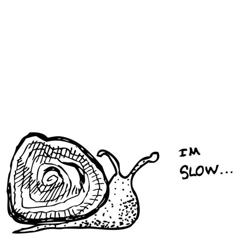 Snail Im Slow Drawing By Karl Addison Fine Art America