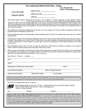 Volunteer letter sample (sample letter clarifying the relationship between volunteer and campus department, and roles and responsibilities.) Pre-authorized Debit Plan (P - Rancho Management Services ...