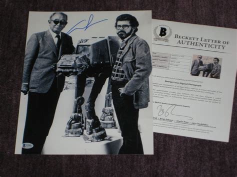 George Lucas Signed Star Wars 11x14 Photo With Beckett Loa Autographia