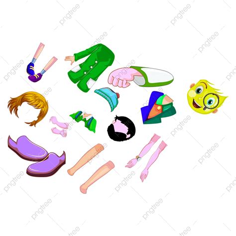 Cartoon Body Parts Clipart Hd Png Cartoon Characters Kids Body Part