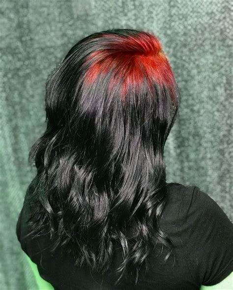 Black Roots Red Hair Red Roots Long Black Hair Blue Hair Red Hair