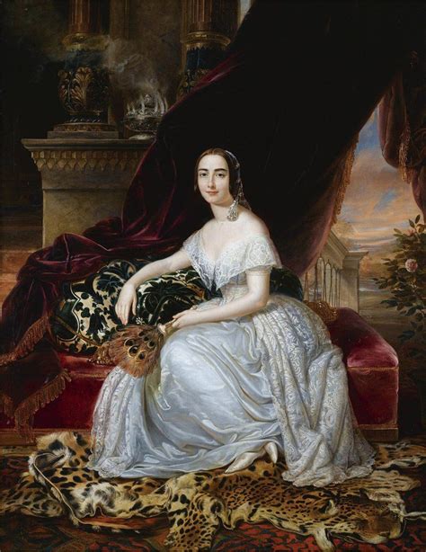1845 Pietro Luchini Portrait Of Katerina Rosa Botsaris Portrait