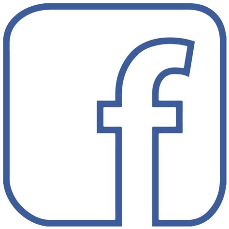 Facebook Icon Outline 184393 Free Icons Library
