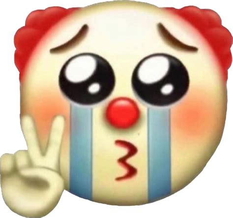Download Clown Sad Emoji Crying Cry Funny Meme Funnymeme