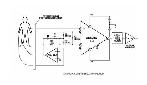 simple ecg circuit diagram