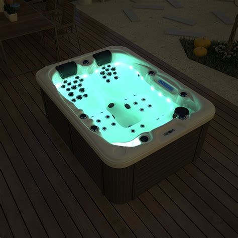 3 Person Outdoor Hydrotherapy Hot Tub Bath Bathtub Whirlpool Spa With