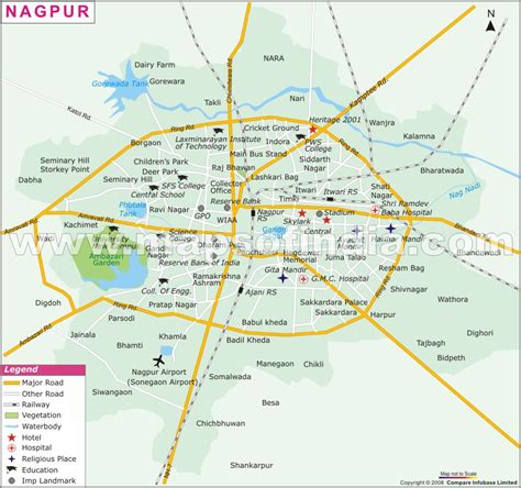 Nagpur Map And Nagpur Satellite Image