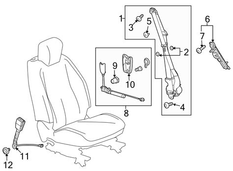 Serpentine belt diagram for 2006 chevrolet malibu this chevrolet malibu belt diagram is for model year 2006 with v6 3.9 liter engine and serpentine posted in i need a serpentine belt diagram for chevy lt impala engine. Chevrolet Equinox Seat Belt Receptacle. Tensioner. Front ...
