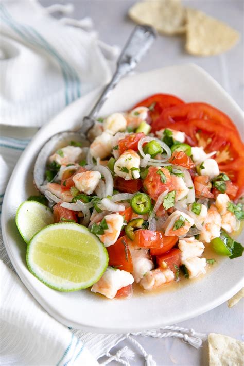 Not always included in ceviche but i think it's a must. Shrimp Ceviche Recipe (How to Make Shrimp Ceviche) - The Forked Spoon