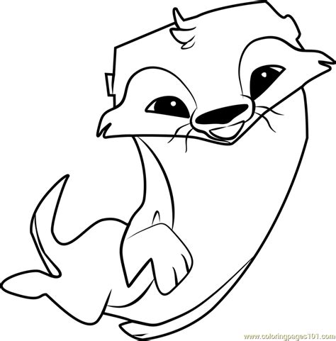 Otter Animal Jam Coloring Page For Kids Free Animal Jam Printable