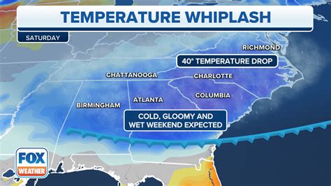 Weather Whiplash Carolinas 40 Degree Temperature Plunge To Rebound