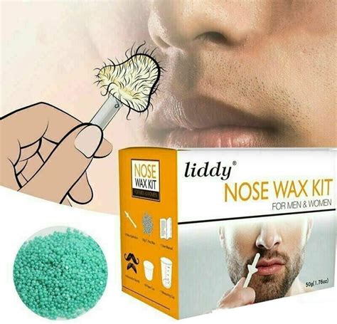 Nose Ear Hair Removal Wax Kit Sticks Easy Mens Nasal Waxing Remover