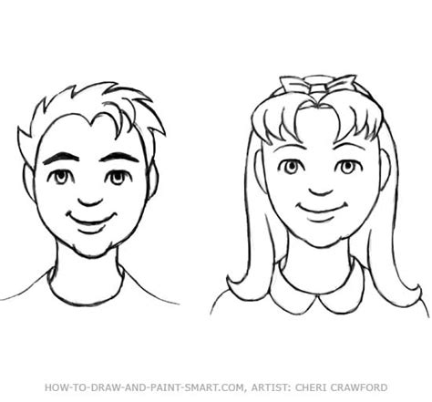 Human Face Outline Drawing At Explore Collection