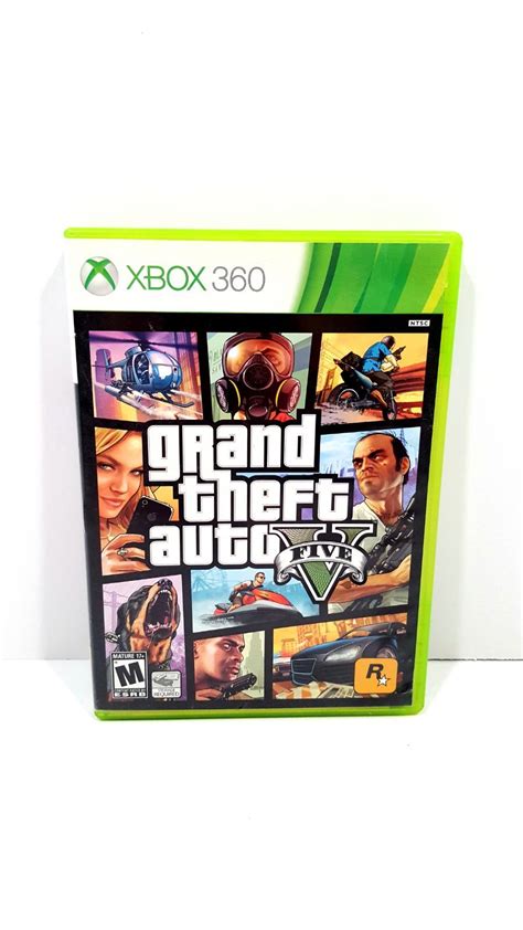 Grand Theft Auto V Gta 5 Microsoft Xbox 360 Complete Case Manual And