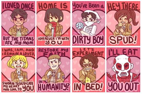 Aot Valentine Cards Anime Amino