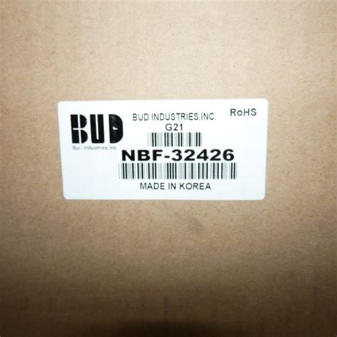 Bud Industries Nbf Series Nema 4x Box Lid Enclosure Nbf 32426 Primelec