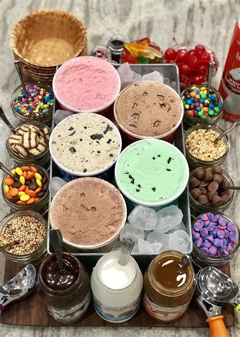 Build Your Own Ice Cream Sundae Board By The Bakermama Yummy Food