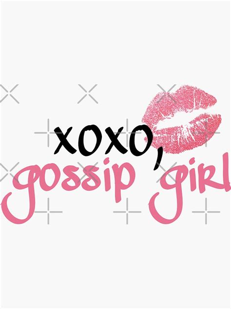 Xoxo Gossip Girl Sticker By Staceyxoxo Redbubble