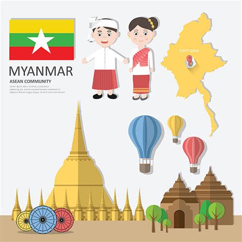 Best Myanmar People Illustrations Royalty Free Vector Graphics And Clip