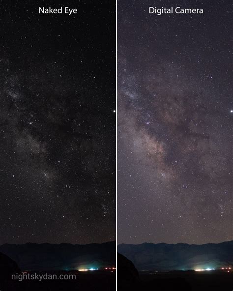 Seeing The Milky Way Naked Eye Vs Digital Camera Night Sky Dan